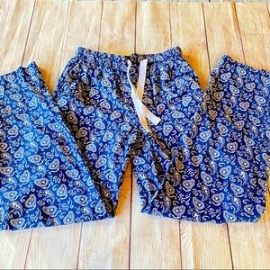 Disney parks blue paisley Mickey Mouse pajama pant